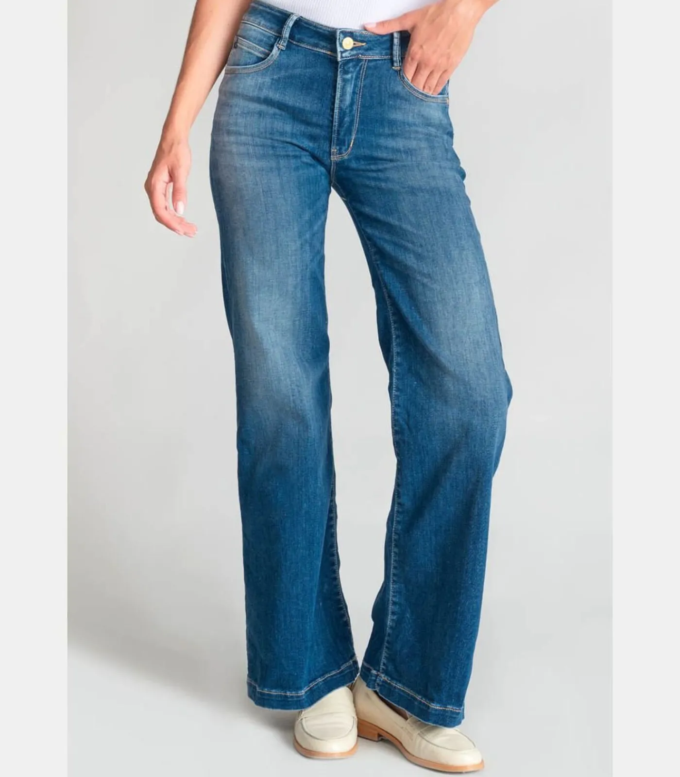 Le Temps des Cerises Jeans flare pulp flare, lengte 34 blue Online