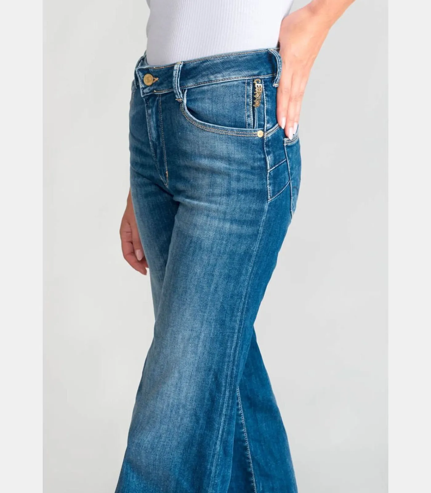 Le Temps des Cerises Jeans flare pulp flare, lengte 34 blue Online
