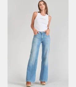 Le Temps des Cerises Jeans flare pulp flare, lengte 34 blue New