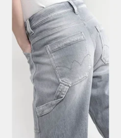 Le Temps des Cerises Jeans loose, wijd , 7/8 gray
