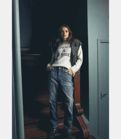 Le Temps des Cerises Jeans loose, wijd 400/60, lengte 34 blue