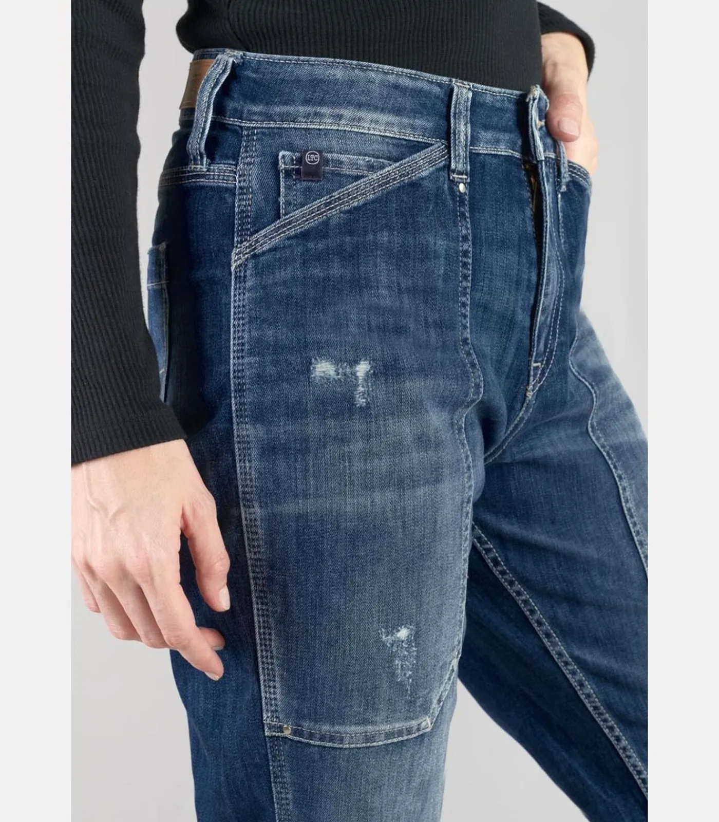 Le Temps des Cerises Jeans loose, wijd 400/60, lengte 34 blue