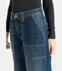 Le Temps des Cerises Jeans loose, wijd , lengte 34 blue Hot