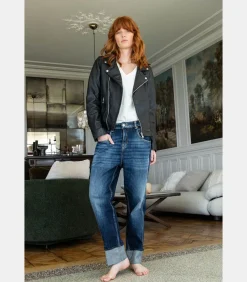 Le Temps des Cerises Jeans loose, wijd , lengte 34 blue Best