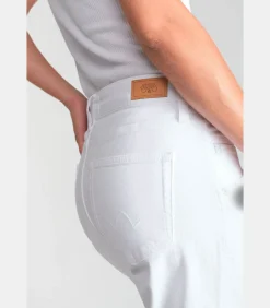 Le Temps des Cerises Jeans loose, wijd , lengte 34 white Outlet