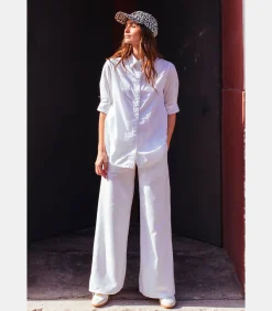 Le Temps des Cerises Jeans loose, wijd , lengte 34 white Online
