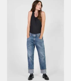 Le Temps des Cerises Jeans loose, wijd , lengte 34 blue Outlet