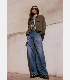 Le Temps des Cerises Jeans loose, wijd HOLLY, lengte 34 blue Discount