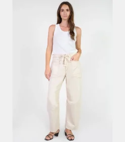 Le Temps des Cerises Jeans loose, wijd MADIE, lengte 34 white Clearance