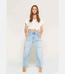Le Temps des Cerises Jeans loose, wijd MADIENEO, lengte 34 blue Hot