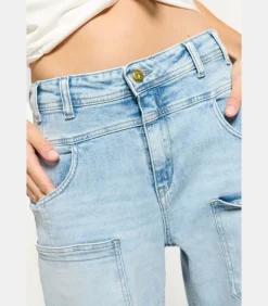 Le Temps des Cerises Jeans loose, wijd MADIENEO, lengte 34 blue Hot