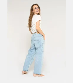 Le Temps des Cerises Jeans loose, wijd MADIENEO, lengte 34 blue Hot