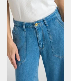 Le Temps des Cerises Jeans loose, wijd VICTORIA, lengte 34 blue