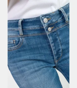 Le Temps des Cerises Jeans push-up recht hoge taille PULP, 7/8 blue Hot