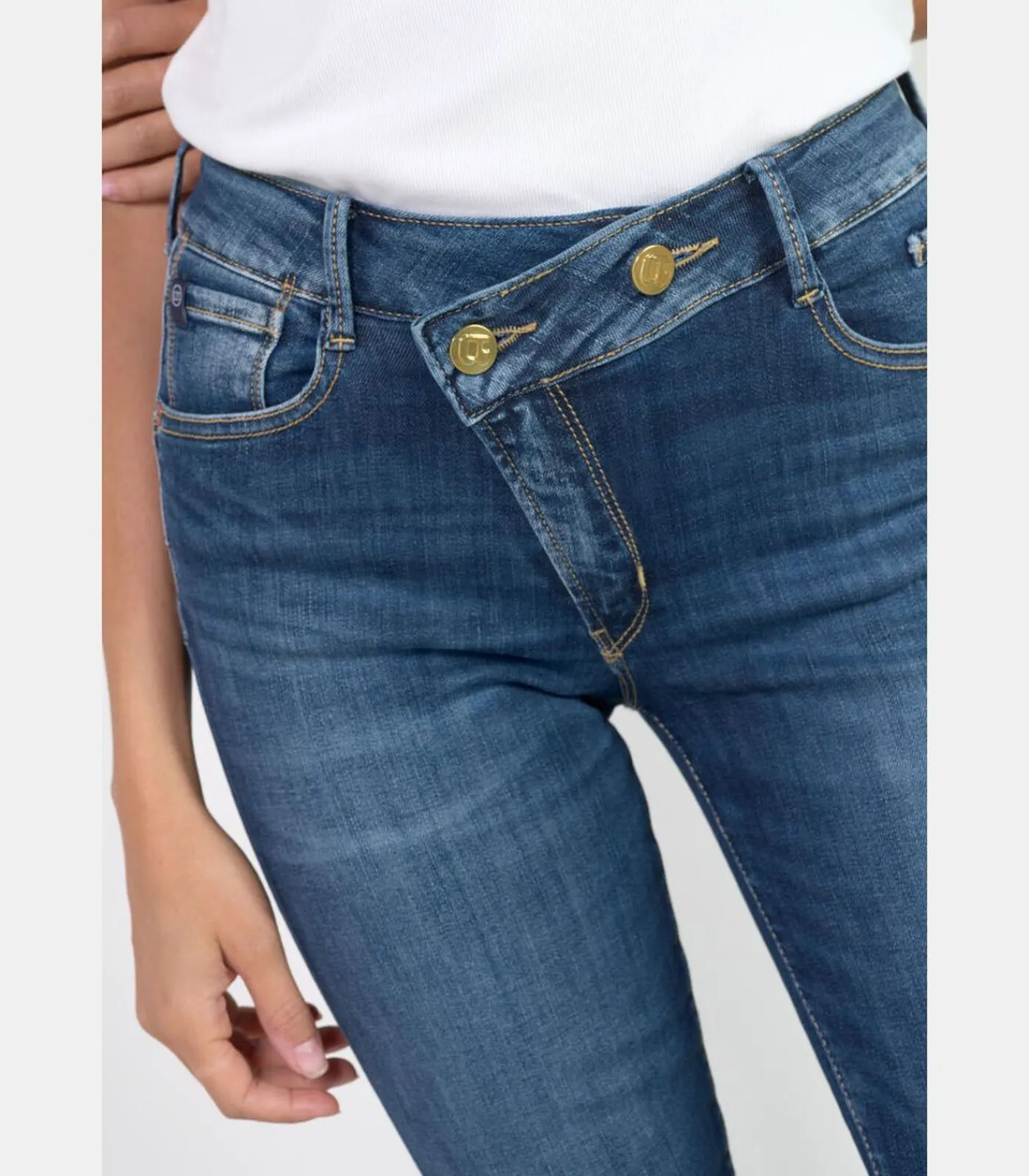 Le Temps des Cerises Jeans push-up regular hoge taille PULP, 7/8 blue Best