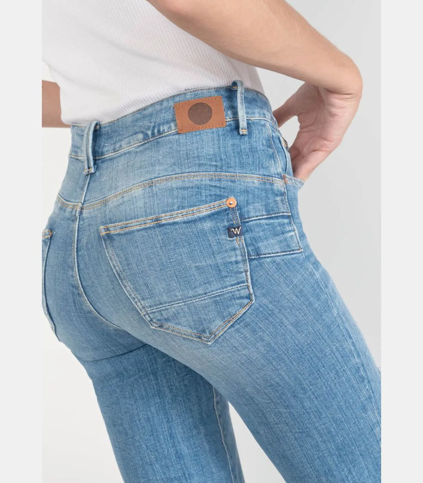 Le Temps des Cerises Jeans push-up regular hoge taille PULP, 7/8 blue Discount
