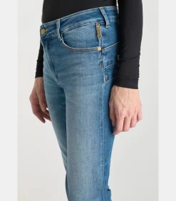 Le Temps des Cerises Jeans push-up regular hoge taille PULP, 7/8 blue Clearance
