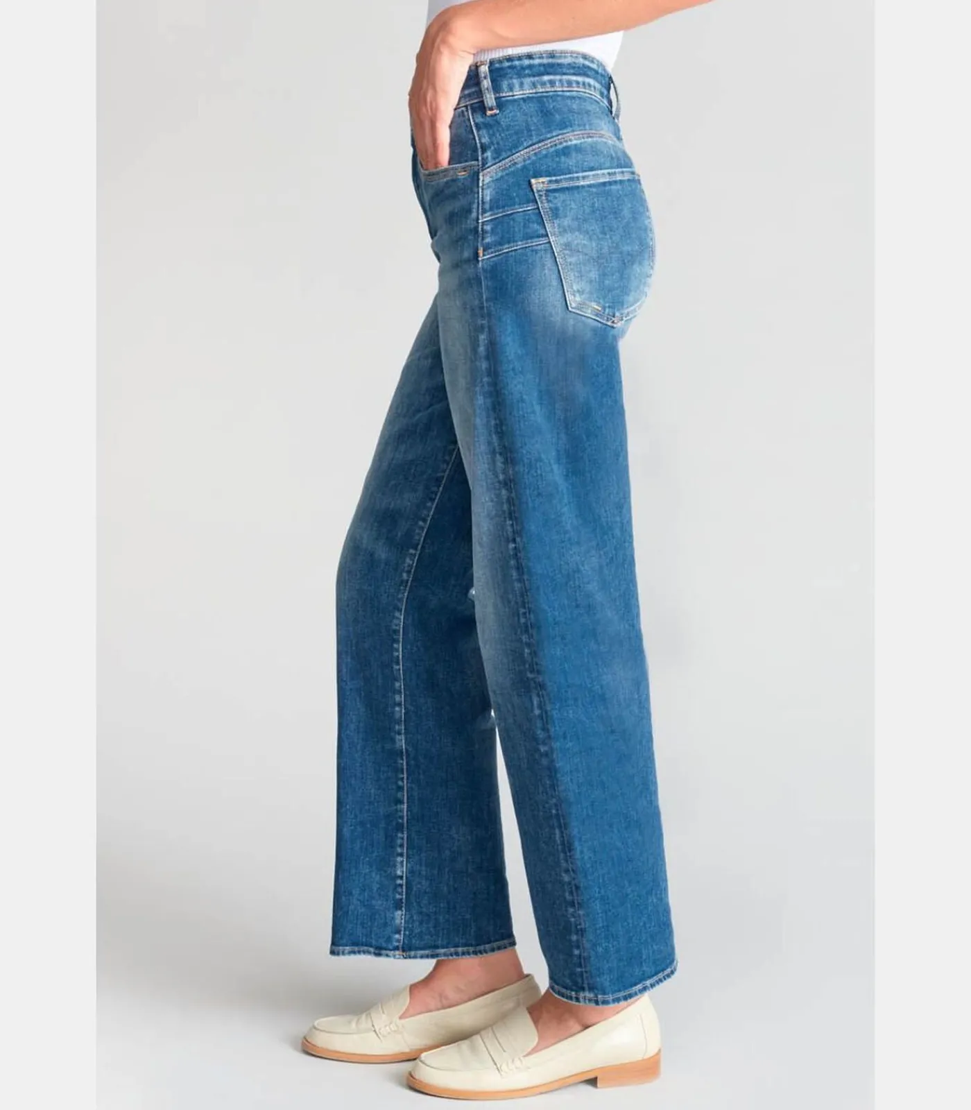 Le Temps des Cerises Jeans push-up regular hoge taille PULP, 7/8 blue Discount