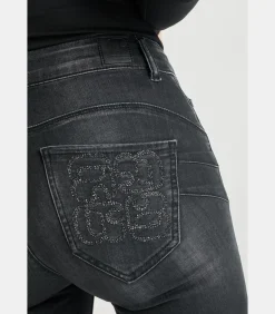 Le Temps des Cerises Jeans push-up slim hoge taille PULP, 7/8 black
