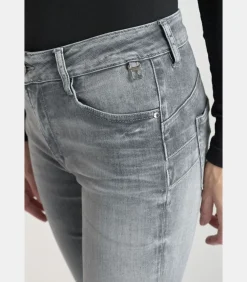 Le Temps des Cerises Jeans push-up slim hoge taille PULP, lengte 34 gray Best