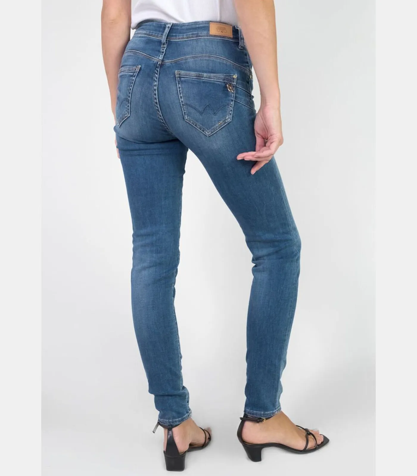 Le Temps des Cerises Jeans push-up slim hoge taille PULP, lengte 34 blue Outlet