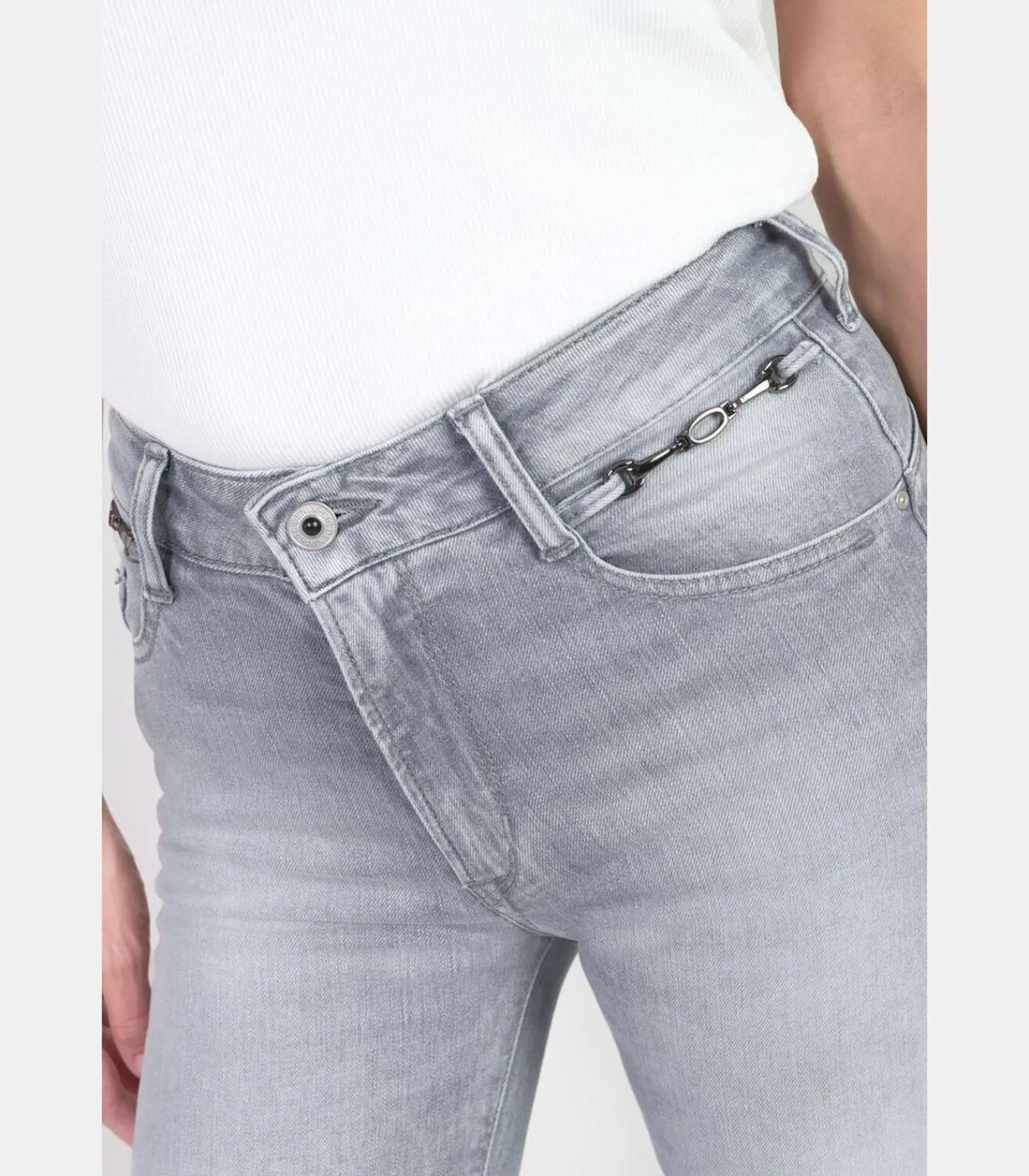 Le Temps des Cerises Jeans push-up slim hoge taille PULP, lengte 34 gray Outlet