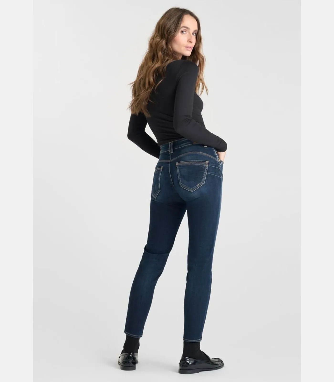 Le Temps des Cerises Jeans push-up slim hoge taille PULP, 7/8 blue Sale