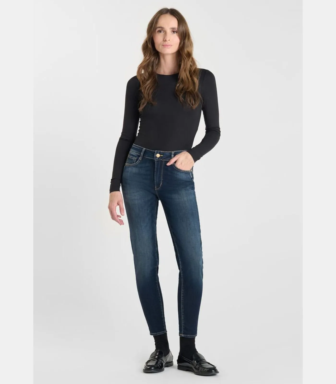 Le Temps des Cerises Jeans push-up slim hoge taille PULP, 7/8 blue Sale