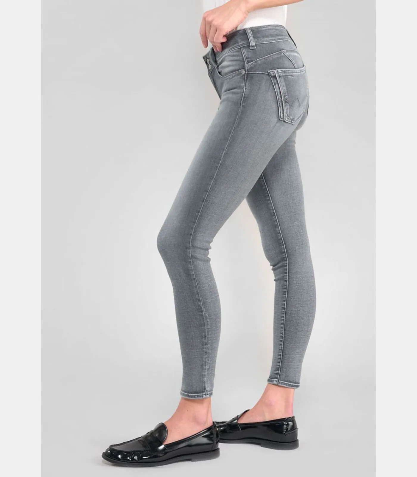 Le Temps des Cerises Jeans push-up slim PULP, 7/8 gray Outlet