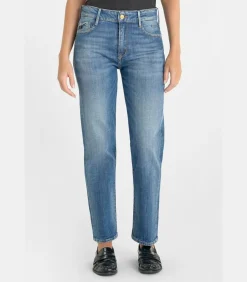 Le Temps des Cerises Jeans recht 400/18 mom, lengte 34 blue Online