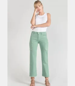Le Temps des Cerises Jeans regular PRECIEUX, 7/8 green Outlet