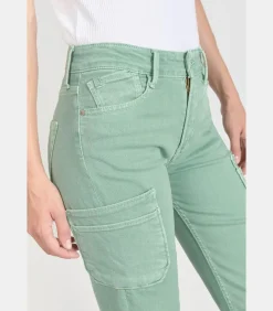 Le Temps des Cerises Jeans regular PRECIEUX, 7/8 green Outlet