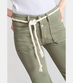 Le Temps des Cerises Jeans regular Pricilia, 7/8 green