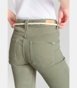 Le Temps des Cerises Jeans regular Pricilia, 7/8 green