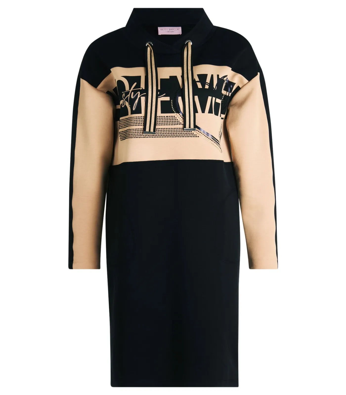 Betty Barclay Jersey jurk creme/black Discount