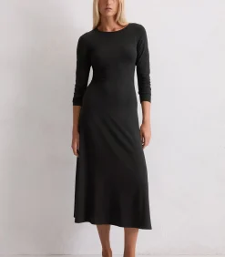 Marc O'Polo Jersey jurk A-vorm black Clearance