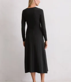 Marc O'Polo Jersey jurk A-vorm black Clearance