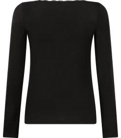 Hunkemöller Jersey pyjamatop met lange mouwen black New