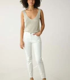 Deeluxe JESS - Slim-fit jeans white