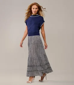 Mart Visser Jody Print Rok Navy / Off White navyBlue/offWhite New
