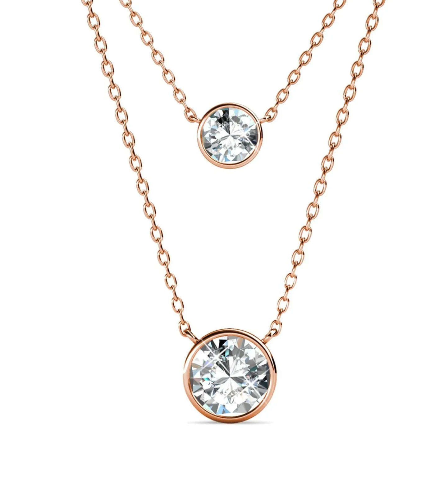 MYC-Paris Julia hangers, Oostenrijks kristal roseGold/white Clearance