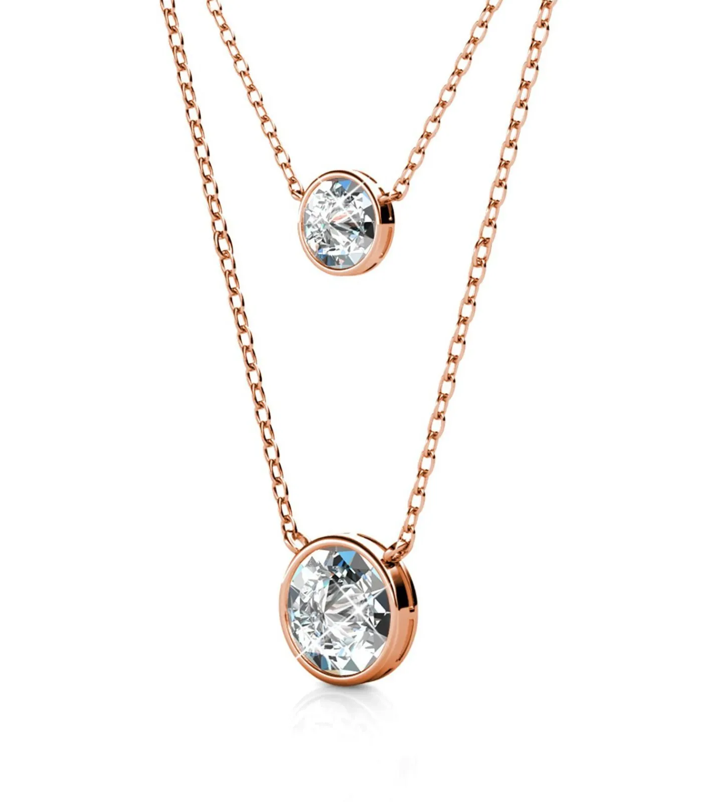 MYC-Paris Julia hangers, Oostenrijks kristal roseGold/white Clearance