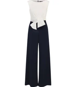 Vera Mont Jumpsuit navyBlue/white New