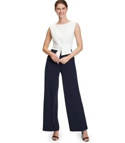 Vera Mont Jumpsuit navyBlue/white New