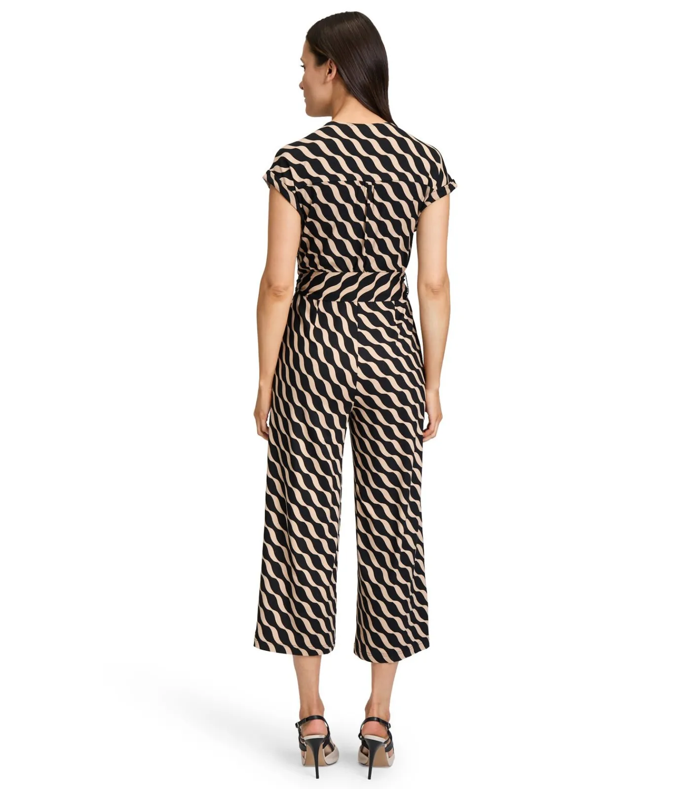 Betty Barclay Jumpsuit blackMulticolor/beige