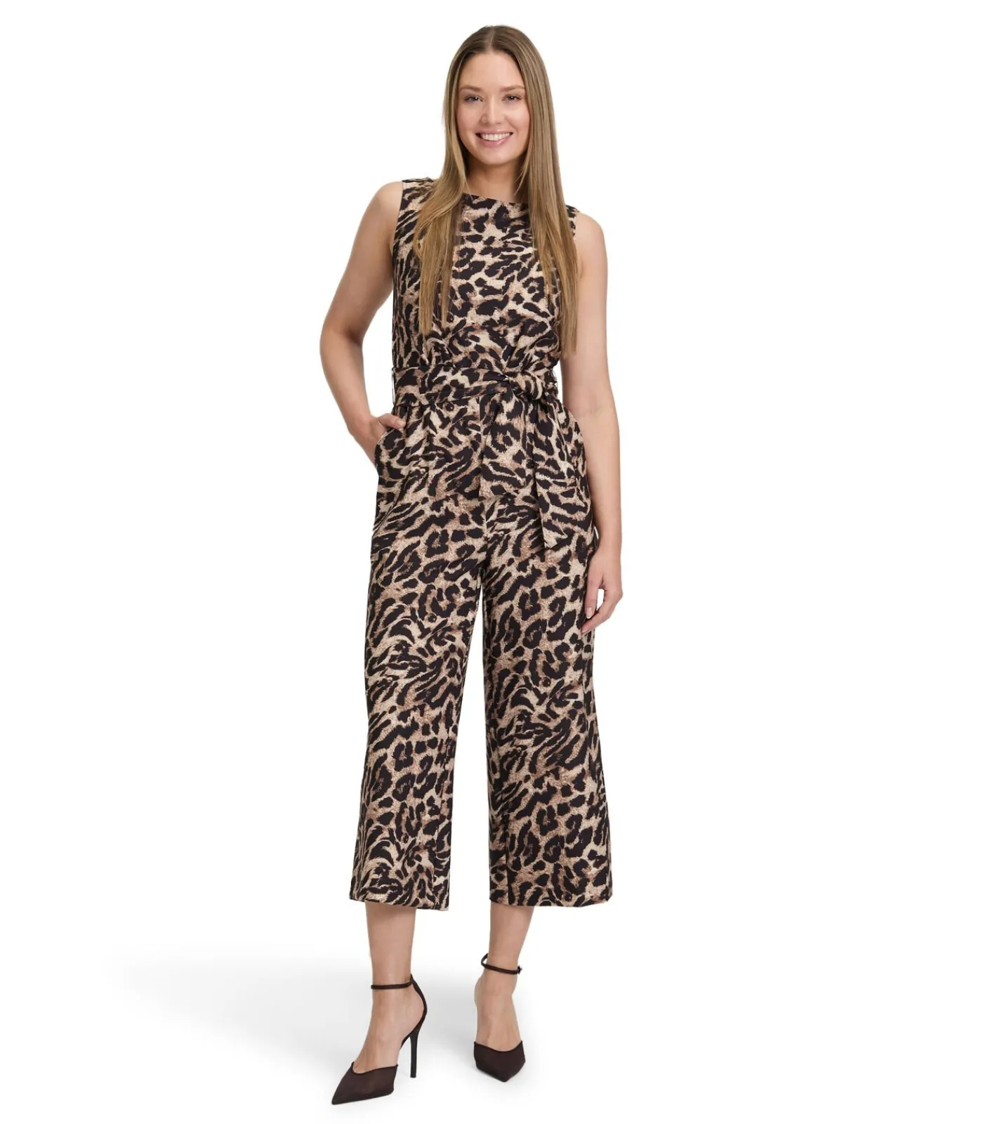 Betty Barclay Jumpsuit blackMulticolor/beige
