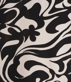 La Fée Maraboutée Jumpsuit met korte mouwen en zwart-wit print multicolor Best