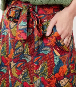 La Fiancée Jupe midi Ecovero ALIX orange Online