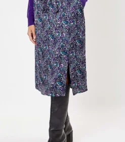 La Fiancée Jupe midi Ecovero ALIX violet