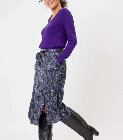 La Fiancée Jupe midi Ecovero ALIX violet